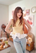 TOP BICOLORE - JAUNE - MOOYA 