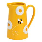 VASE PICHET - IMPRIME ABEILLES ET FLEURS