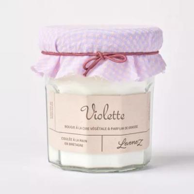 BOUGIE VEGANE - VIOLETTE - ATELIER LEVENEZ