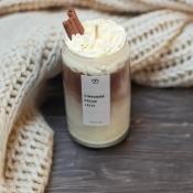 BOUGIE LATTE - CINNAMON ROLL - ARTISANALE ET VEGANE