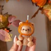 BOUGIE - NOUNOURS CITROUILLE COULEUR BEIGE
