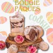BOUGIE PÂQUES - COOKIE AU CHOCOLAT - LES FEES MERES