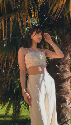 ENSEMBLE FLORAL - BEIGE - MOOYA 