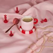 TASSE LOVE - CERAMIQUE - AVEC SON SUPPORT 