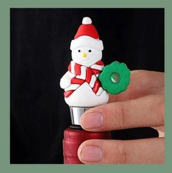 BOUCHON DE BOUTEILLE DE VIN - BONHOMME DE NEIGE