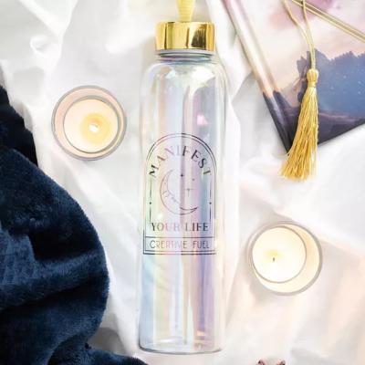 BOUTEILLE D'EAU EN VERRE - MANIFESTE TON DESTIN 