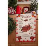 TORCHON EN COTON - PAIN D'EPICES - CAROFROMWOODLAND 